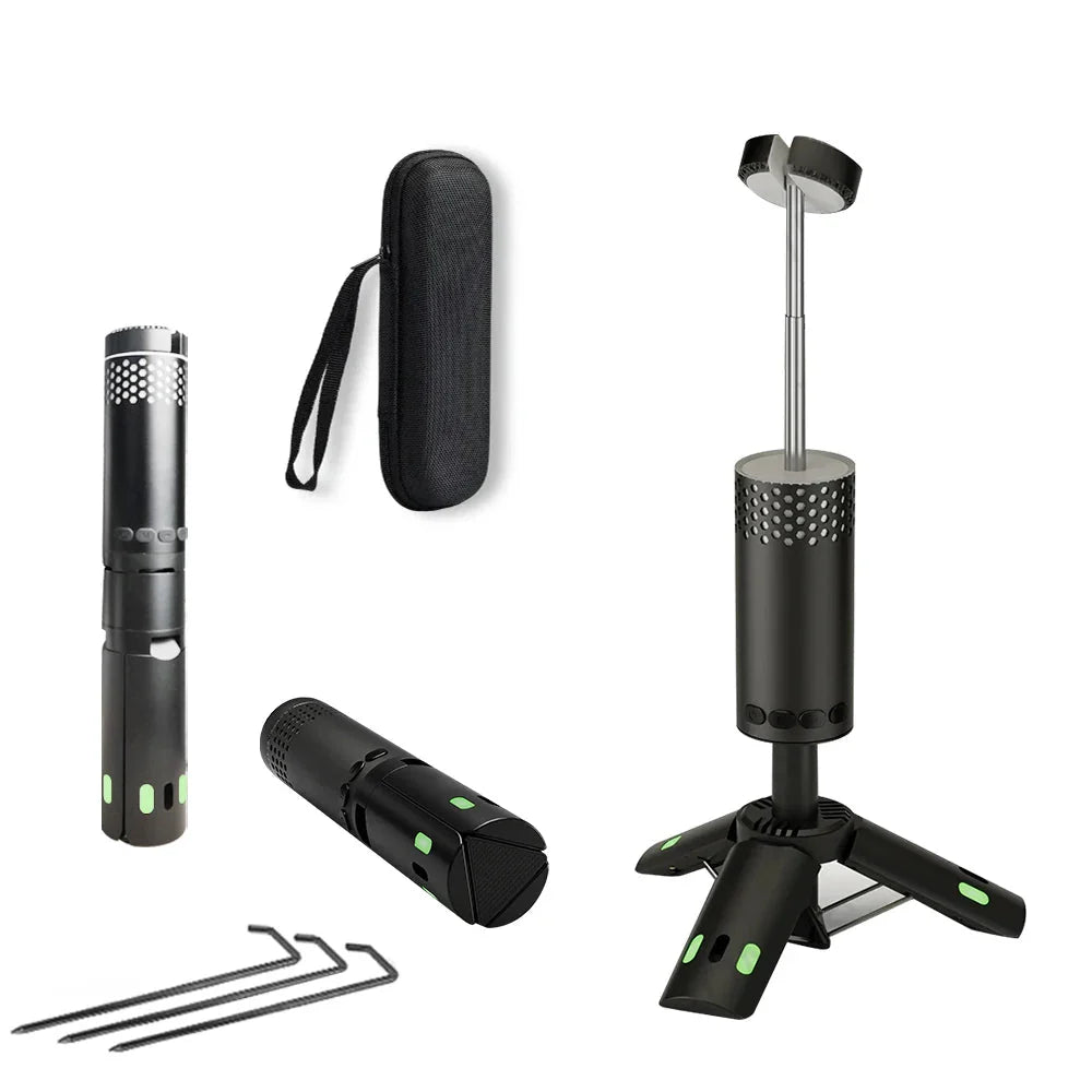 Camping LED Telescopic Flashlight Tripod Rechargeable Emergency Lamp