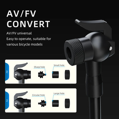 Aluminum Alloy 1.3L Tire Booster High-Pressure Air Tank with Valve Black