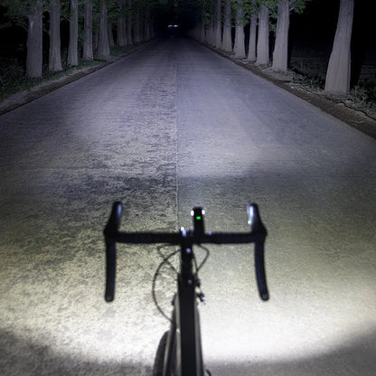 1000LM Bike Light with Battery USB-C Front Lamp Black