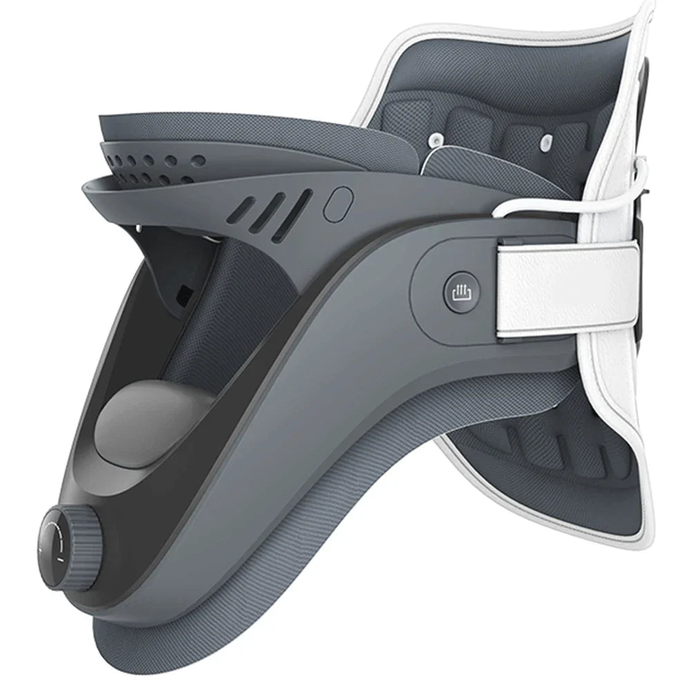 Cervical Neck Traction Device with Airbag Support Ergonomic Brace Black