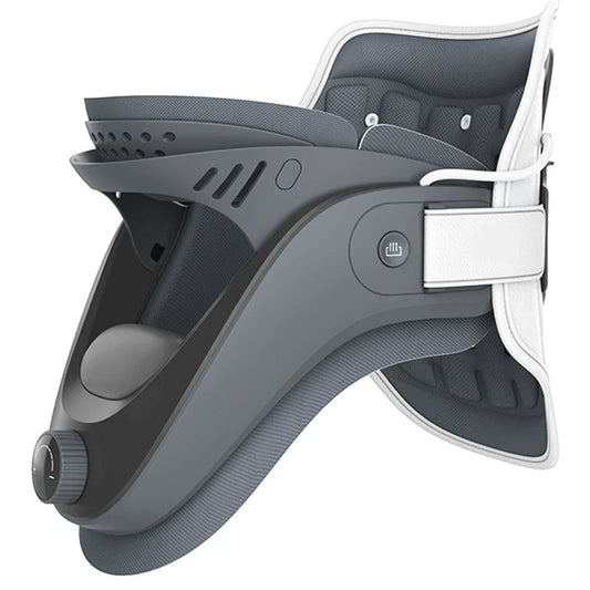 Cervical Neck Traction Device with Airbag Support Ergonomic Brace Black
