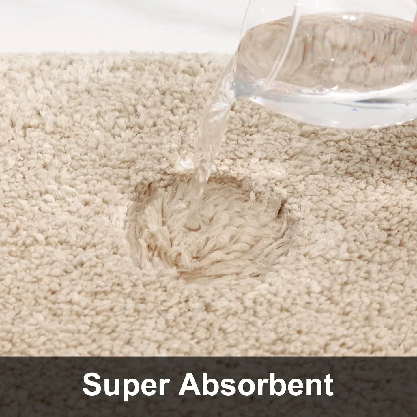 Luxuriously Soft, Absorbent, Non-Slip Rug for a Stylish Bathroom Retreat