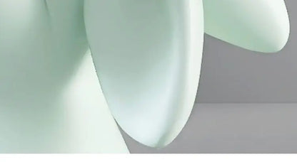 Artistic Rabbit Statue Tea Table - Light Green Round Side Table for Home Decor