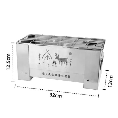 Portable Windproof Wood Stove Camping Grill And Gas Burner