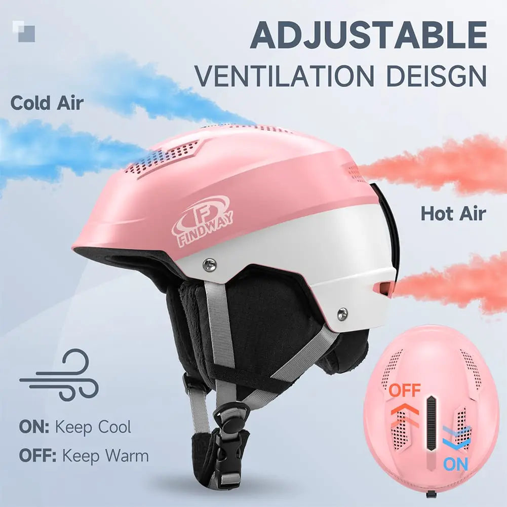 Ski Helmet Goggle Compatible Snowboard Helmet