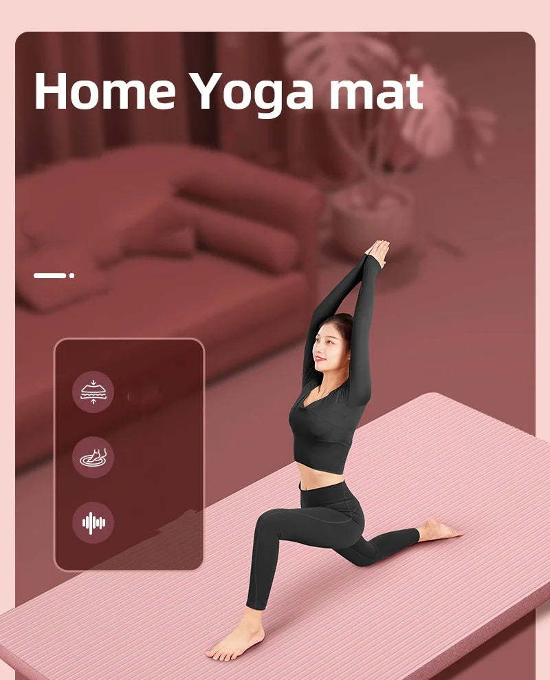 Thick Non-Slip Yoga Mat for Fitness