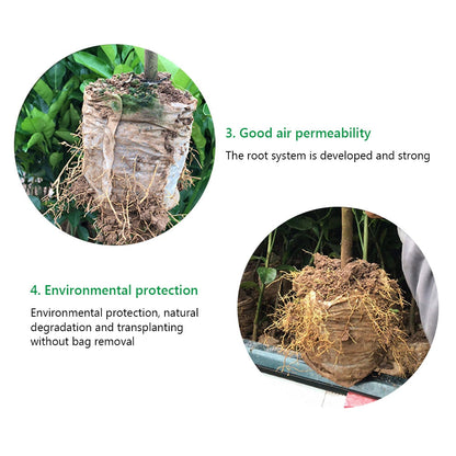 100Pcs Biodegradable Non-woven Seedling Pots