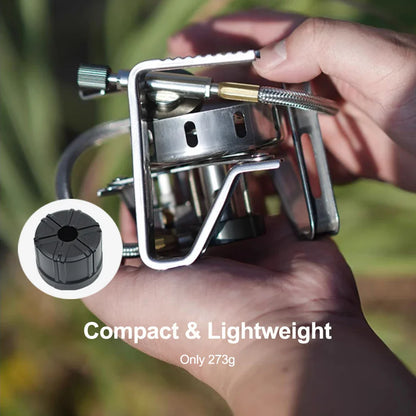 3240W Windproof Split Gas Burner Silver