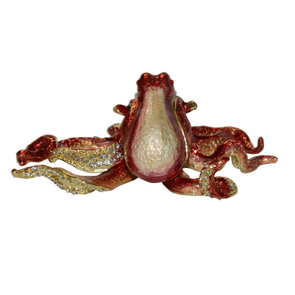 Octopus Bejeweled Enamel Trinket