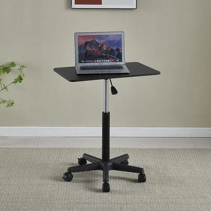 Adjustable Height Movable Laptop Desk with Pulley - Versatile Bedside & Office Table