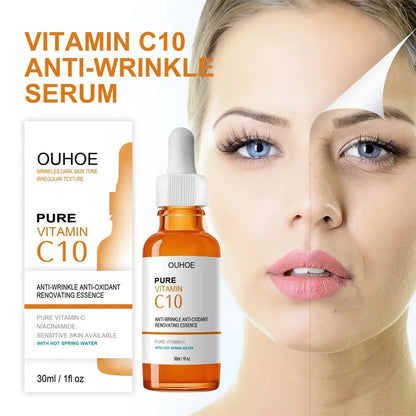 Wrinkle Remover Face Serum - Lifting, Firming, Anti-Aging Essence with Vitamin C