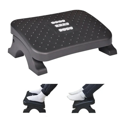 Ergonomic Under Desk Footrest with Massage Rollers
