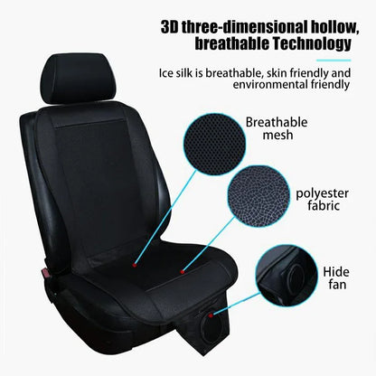 Spacer Car Cooling Seat Cushion–8-Fan Ventilation System Black