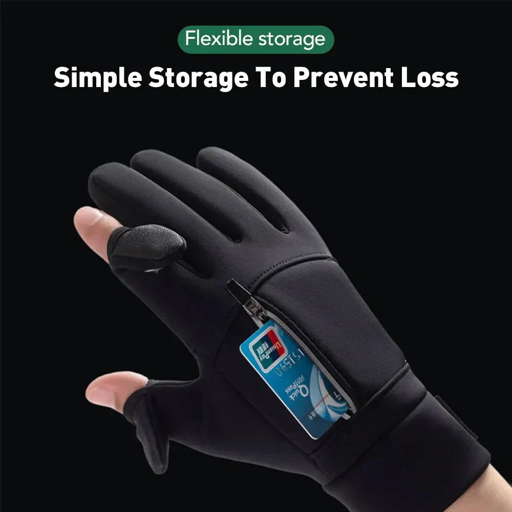 Gloves 2 Fingers Flipped Waterproof