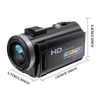Digital HD Camera with Rotating Screen with 32G Card Black