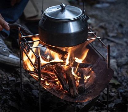 Portable Stainless Steel Folding BBQ Grill Stove Silver