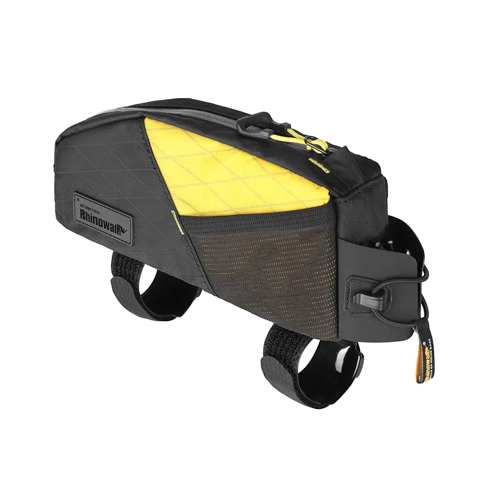 1.2L Top Tube Bike Bag Leg-Free Design Yellow