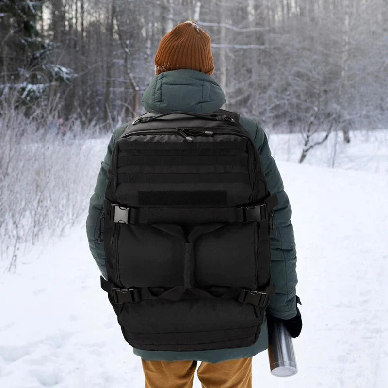 3-in-1 Travel Duffel Bag Convertible Black