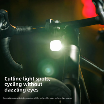 1000 Lumen USB Rechargeable Front Bike Light 5000mAh Set 2 Black