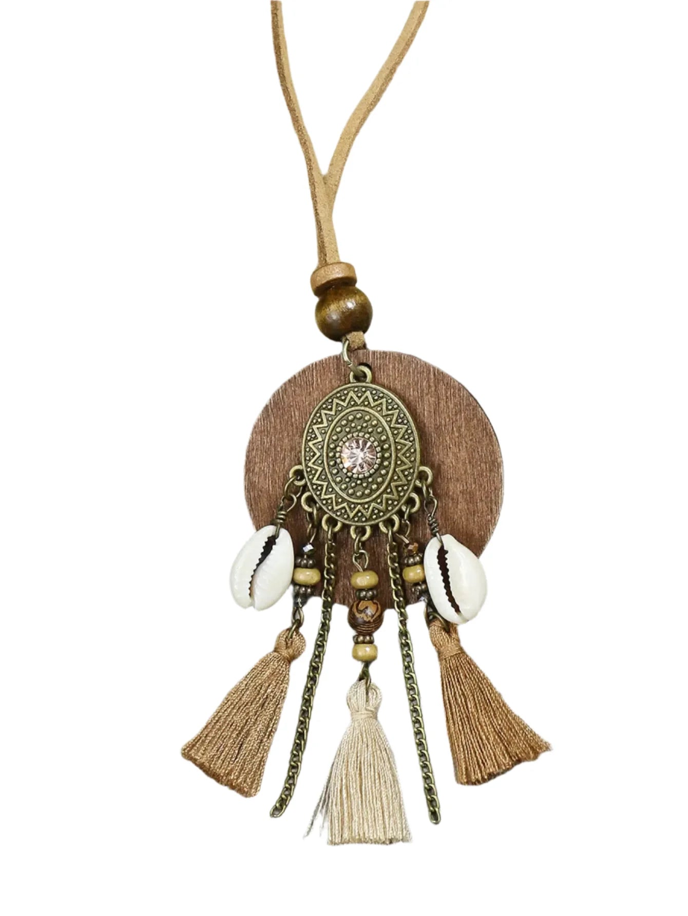 NNEOBA Vintage Tassel Pendant Necklace for Women