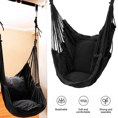Portable Hanging Rope Hammock Chair