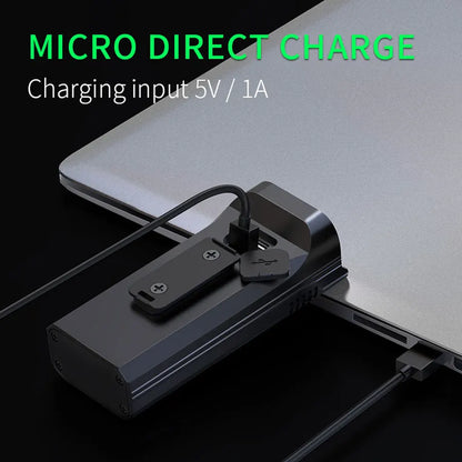 4800 Lumen USB Bike Light Set Black