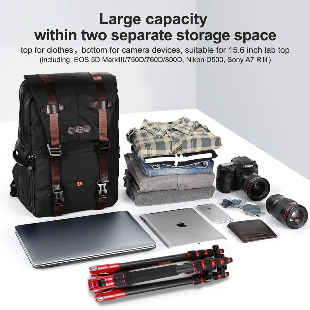 Rainproof Photography Backpack for Cameras