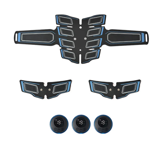 Abdominal Muscle Trainer EMS Fitness Belt Blue