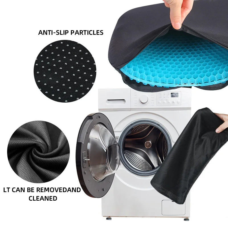 Honeycomb Gel Seat Cushion Breathable Double-Layer Egg Cushion Blue