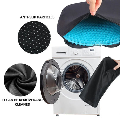 Honeycomb Gel Seat Cushion Breathable Double-Layer Egg Cushion Blue
