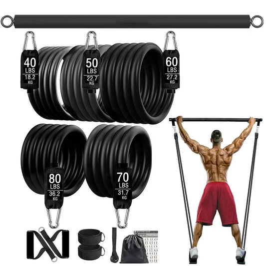 300lb Fitness Booty Resistance Elastic Band Set for Home Gym Exercise