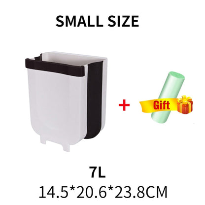 Foldable kitchen Trash Bin