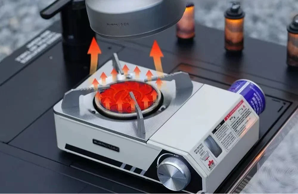 Infrared Camping Stove –Gas Burner with Carry Box White