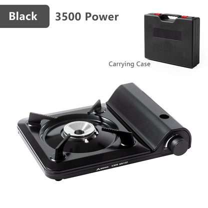 3500W Portable Butane Gas Stove Black
