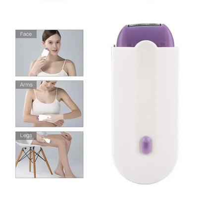 Painless Hair Removal Kit Women Electric Shaver White