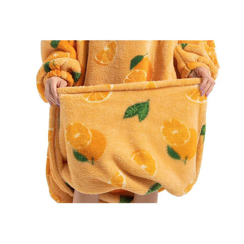 Oversized Sherpa Wearable Blanket Hoodie