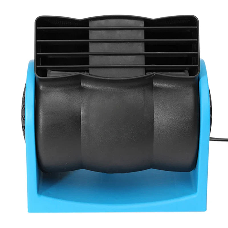 12V Adjustable Car Air Conditioning Fan Dual Speed Silent Cooling Fan Blue