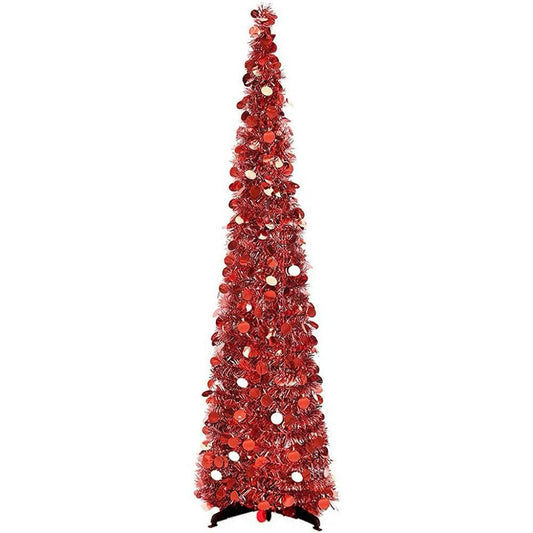 Red White Pop-Up Christmas Tree