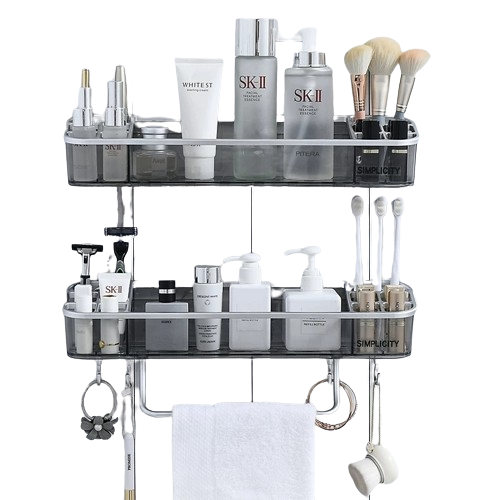 Punch-free Bathroom Shelf