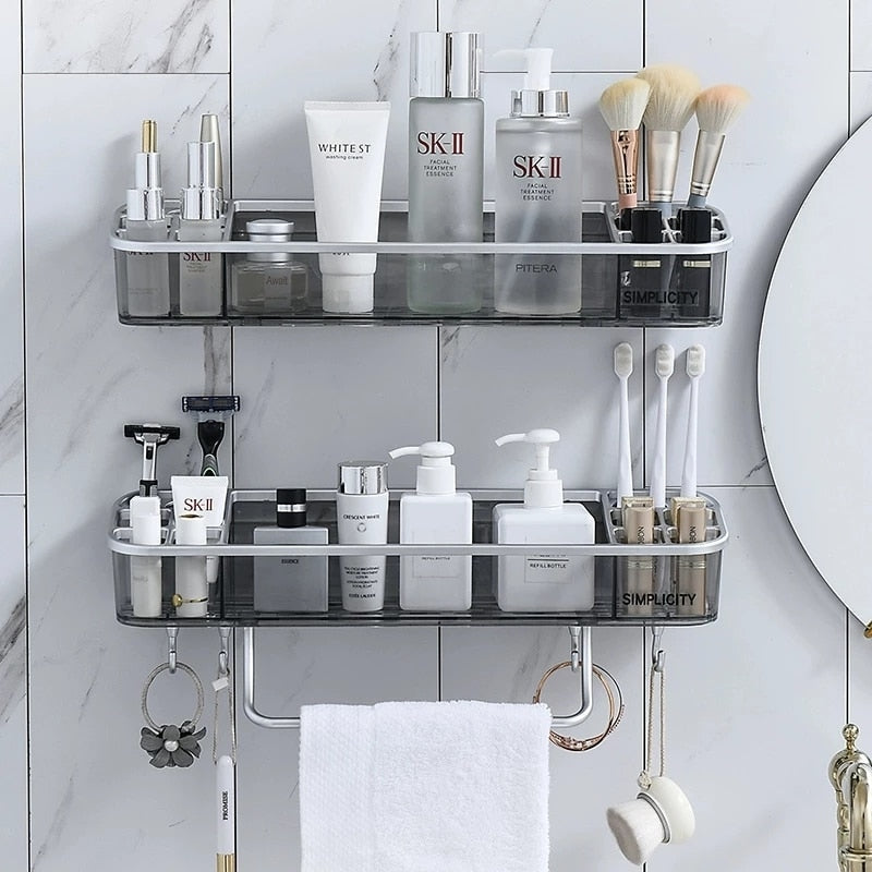 Punch-free Bathroom Shelf