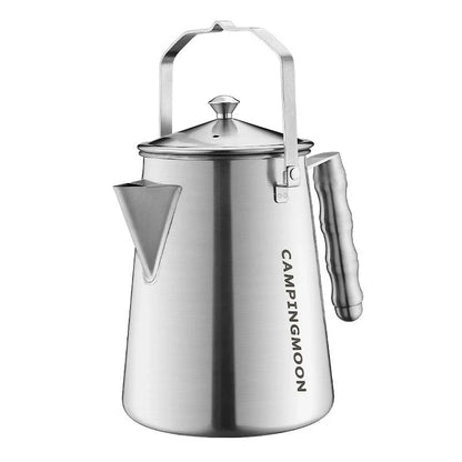 Camping Tea Kettle 1.86L with Titanium Plating Silver