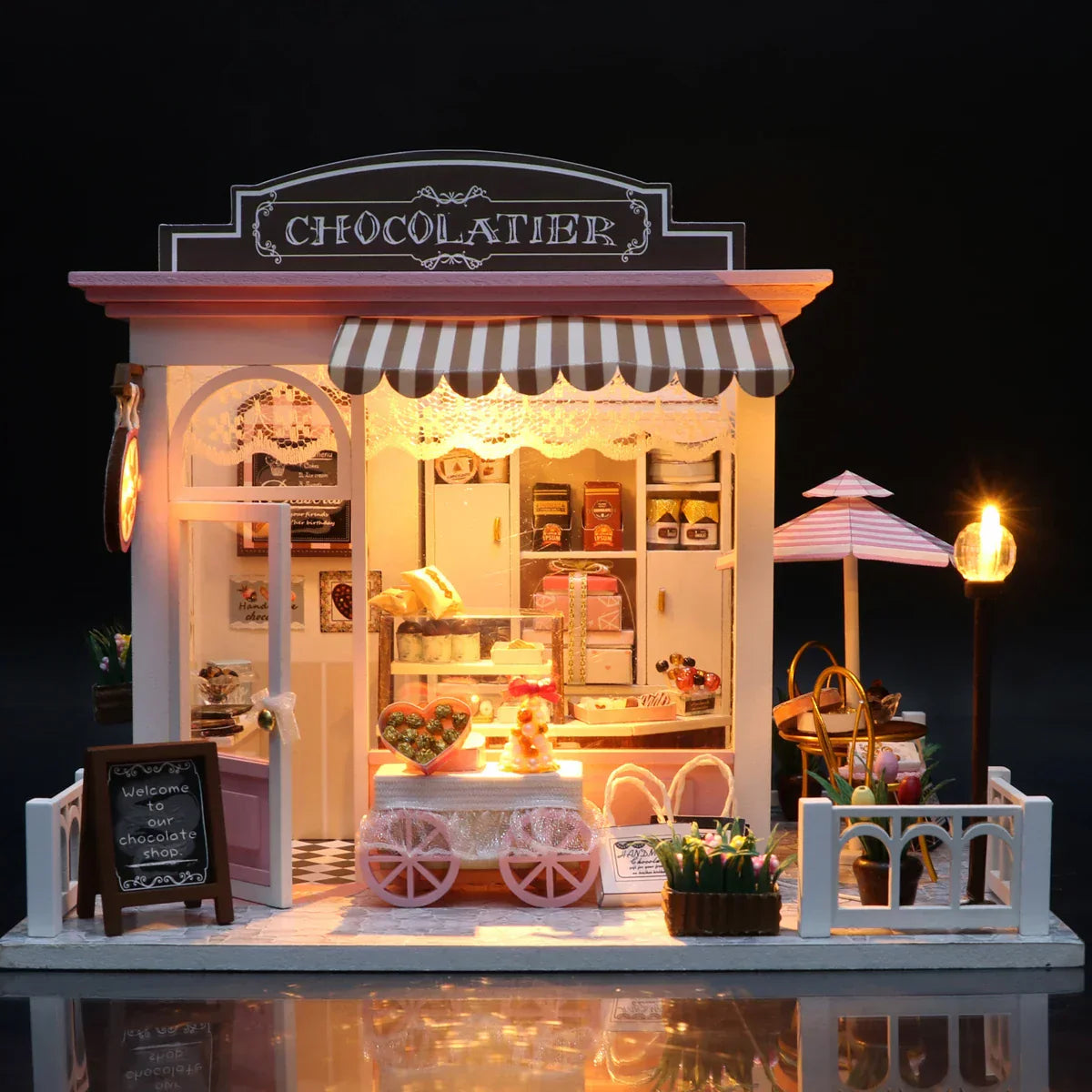 DIY 3D Shop Puzzle Mini House Assembly Kit