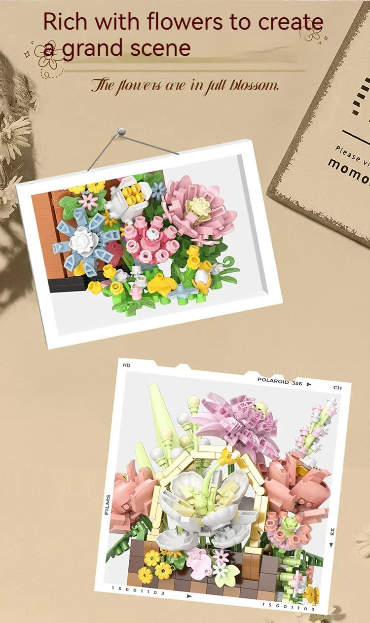 DIY plant bonsai creative flower basket model