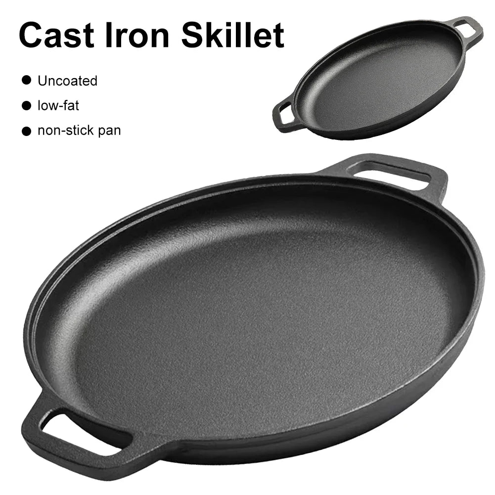 Non-Stick Camping Cast Iron Frying Pan