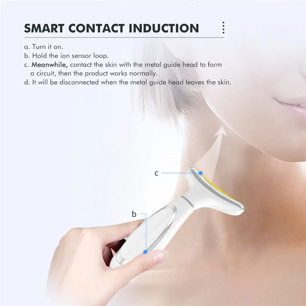 Ultrasonic Skin Scrubber, EMS Massager, LED Light Therapy Beauty - Illuminate, Lift, and Rejuvenate Your Skin