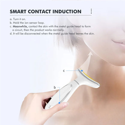 Ultrasonic Skin Scrubber, EMS Massager, LED Light Therapy Beauty - Illuminate, Lift, and Rejuvenate Your Skin