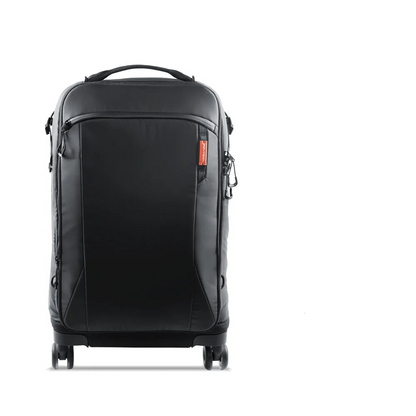 2-in-1 Outdoor Trolley Case Backpack Expandable Black