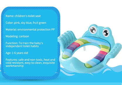 Removable Baby Toilet Training Seat Potties Seat With Armrest Girls Boy Toilet Training Potty Safety Cushion Infant Care Blue