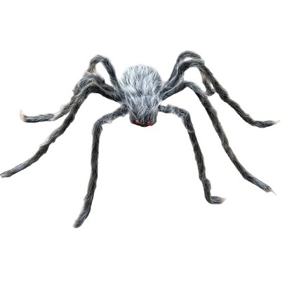 125CM Giant Grey Plush Spider Halloween Decoration