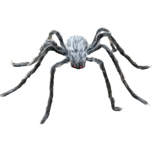 125CM Giant Grey Plush Spider Halloween Decoration